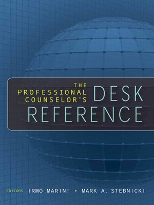 cover image of The Professional Counselor's Desk Reference